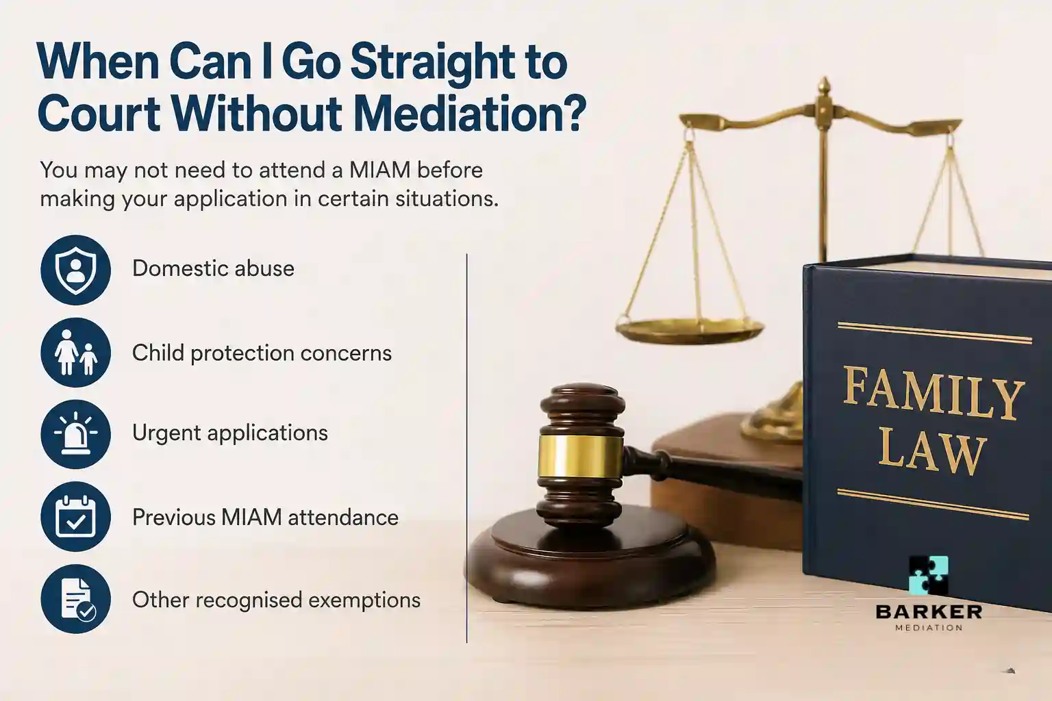 When Can I Go Straight to Court Without Mediation Dudley?